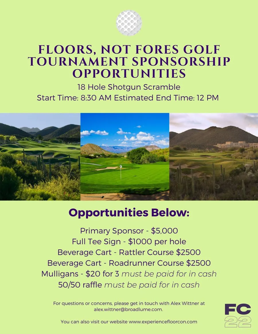Golf Tournament FloorCon 2022